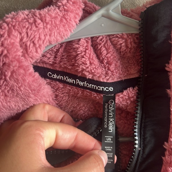 Calvin Klein fuzzy jacket - Picture 2 of 3